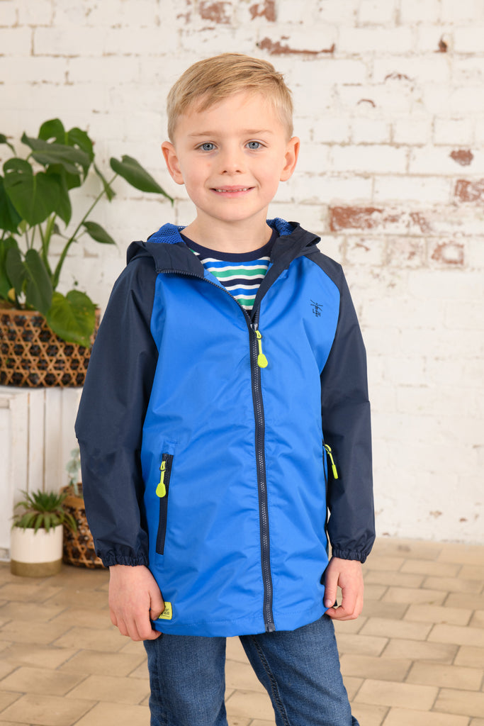 Boys navy hot sale waterproof jacket