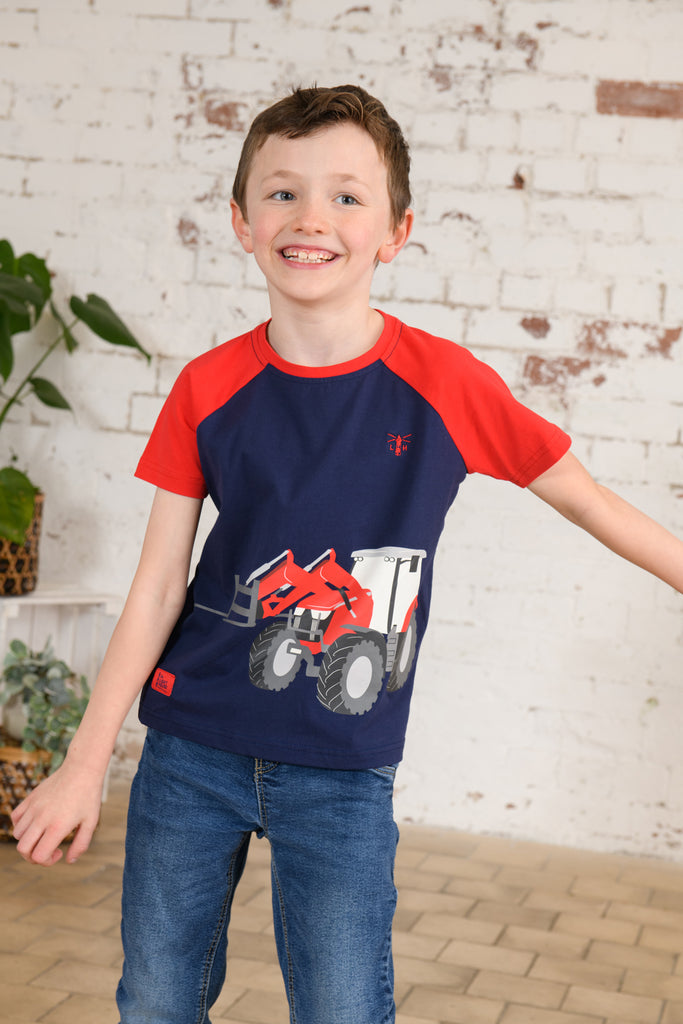 Mason Short Sleeve T-Shirt Boys - Red Tractor